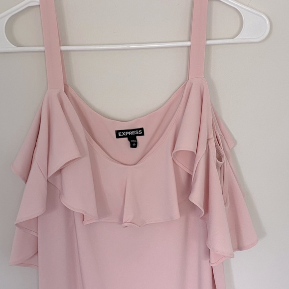Express Pink Ruffle Tank Top size Small - Picture 7 of 10